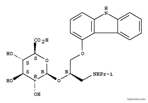 Molecular Structure of 117374-84-2 (carazolol glucuronide)