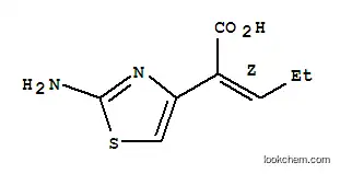 Molecular Structure of 118109-49-2 ((Z)-2-(2-Aminothiazol-4-yl)-2-pentenoic acid)