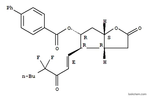 (3AR,4R,5R,6AS)-4-((E)-4,4-difluoro-3-oxooct-1-en-1-yl)-2-oxohexahydro-2H-cyclopenta[b]furan-5-yl [1,1'-biphenyl]-4-carboxylate