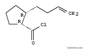Molecular Structure of 118717-67-2 (Cyclopentanecarbonyl chloride, 2-(3-butenyl)-, cis- (9CI))