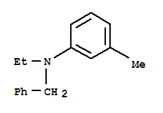 Molecular Structure of 119-94-8 (Benzenemethanamine, N-ethyl-N-(3-methylphenyl)-)