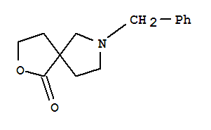 Molecular Structure of 119102-90-8 (2-Oxa-7-azaspiro[4.4]nonan-1-one,7-(phenylmethyl)-)
