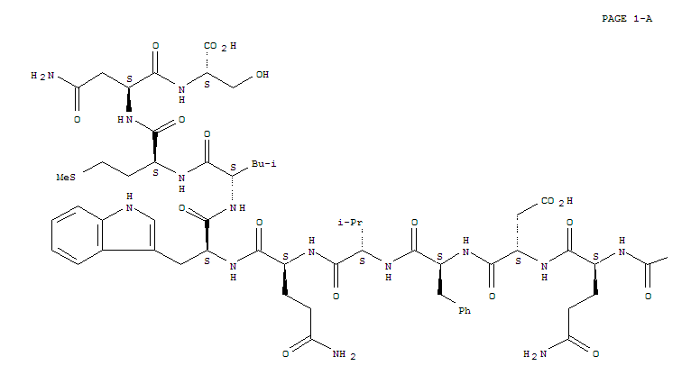 119171-84-5,Glucagon I (Anguillaanguilla) (9CI),Glucagon(pig), 8-L-asparagine-15-L-glutamic acid-16-L-threonine-29-L-serine-; L-Serine,L-histidyl-L-seryl-L-glutaminylglycyl-L-threonyl-L-phenylalanyl-L-threonyl-L-asparaginyl-L-a-aspartyl-L-tyrosyl-L-seryl-L-lysyl-L-tyrosyl-L-leucyl-L-a-glutamyl-L-threonyl-L-arginyl-L-arginyl-L-alanyl-L-glutaminyl-L-a-aspartyl-L-phenylalanyl-L-valyl-L-glutaminyl-L-tryptophyl-L-leucyl-L-methionyl-L-asparaginyl-