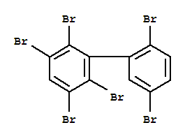 Molecular Structure of 119264-53-8 (1,1'-Biphenyl,2,2',3,5,5',6-hexabromo-)