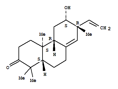 Molecular Structure of 119626-50-5 (2(1H)-Phenanthrenone,7-ethenyl-3,4,4a,4b,5,6,7,9,10,10a-decahydro-6-hydroxy-1,1,4a,7-tetramethyl-,(4aS,4bR,6S,7R,10aS)-)
