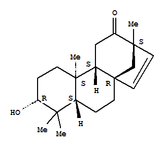 Molecular Structure of 119626-51-6 (17-Norkaur-15-en-12-one,3-hydroxy-13-methyl-, (3a,8b,13b)- (9CI))