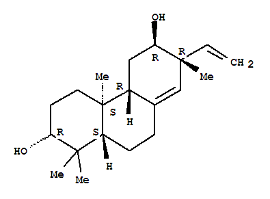 Molecular Structure of 119626-54-9 (2,6-Phenanthrenediol,7-ethenyl-1,2,3,4,4a,4b,5,6,7,9,10,10a-dodecahydro-1,1,4a,7-tetramethyl-,(2R,4aS,4bR,6R,7R,10aS)-)