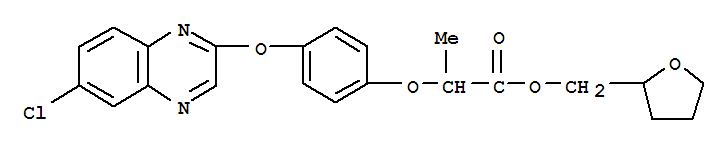 Molecular Structure of 119738-06-6 (Propanoic acid,2-[4-[(6-chloro-2-quinoxalinyl)oxy]phenoxy]-, (tetrahydro-2-furanyl)methylester)