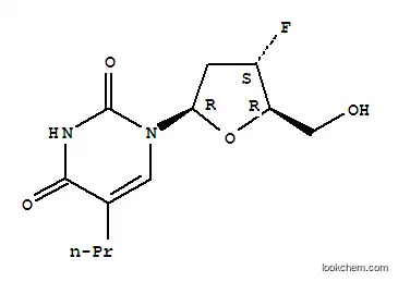 Molecular Structure of 119774-97-9 (Uridine,2',3'-dideoxy-3'-fluoro-5-propyl- (9CI))