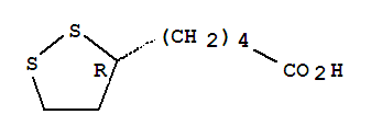 Molecular Structure of 1200-22-2 (R-(+)-alpha-Lipoic acid)