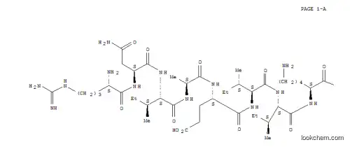 Molecular Structure of 120180-27-0 (H-ARG-ASN-ILE-ALA-GLU-ILE-ILE-LYS-ASP-ILE-OH)