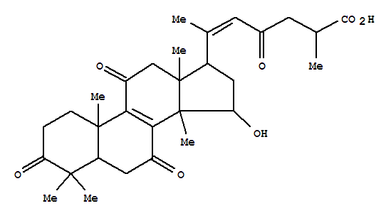 120481-73-4,Lanosta-8,20(22)-dien-26-oicacid, 15-hydroxy-3,7,11,23-tetraoxo-, (15a,20E)-,(+)-Ganoderenicacid G; Ganoderenic acid G