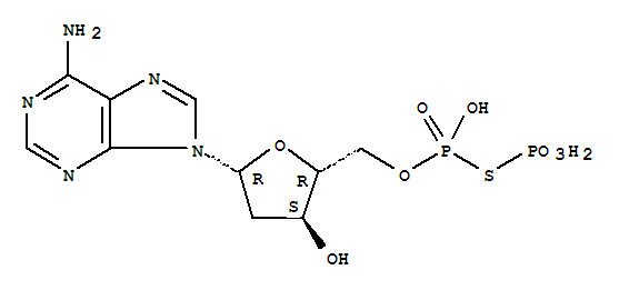 Adenosine, 2'-deoxy-,5'-ester with thiodiphosphoric acid ([(HO)2P(O)]2S) (9CI)                                                                                                                          