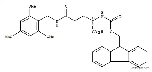 Molecular Structure of 120658-64-2 (L-Glutamine,N2-[(9H-fluoren-9-ylmethoxy)carbonyl]-N-[(2,4,6-trimethoxyphenyl)methyl]-)