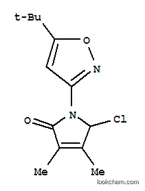 Molecular Structure of 120771-17-7 (1-(5-tert-butyl-1,2-oxazol-3-yl)-5-chloro-3,4-dimethyl-1,5-dihydro-2H-pyrrol-2-one)