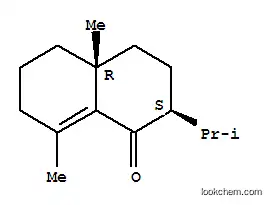 Molecular Structure of 1209-63-8 (1(2H)-Naphthalenone,3,4,4a,5,6,7-hexahydro-4a,8-dimethyl-2-(1-methylethyl)-, (2S,4aR)-)