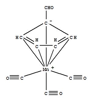 Molecular Structure of 12152-61-3 (Manganese,tricarbonyl[(1,2,3,4,5-h)-1-formyl-2,4-cyclopentadien-1-yl]-)