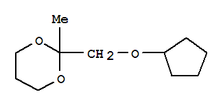 1,3-DIOXANE,2-[(CYCLOPENTYLOXY)METHYL]-2-METHYL-