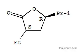 Molecular Structure of 121725-95-9 (2(3H)-Furanone,3-ethyldihydro-5-(1-methylethyl)-,trans-(9CI))