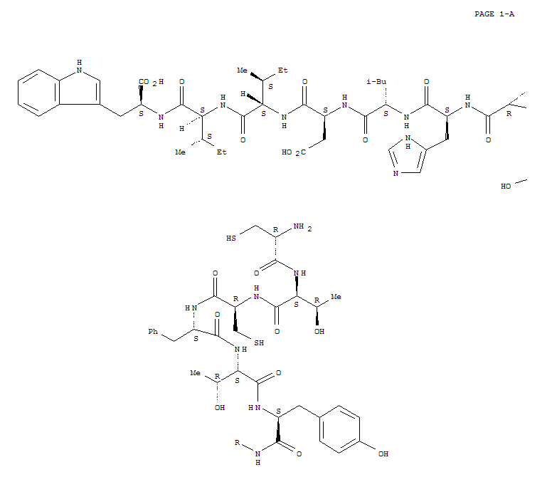 Molecular Structure of 121892-55-5 (Endothelin 3 (humanclone lghET-3 reduced) (9CI))