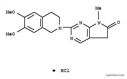 Molecular Structure of 122113-26-2 (2-(6,7-dimethoxy-3,4-dihydroisoquinolin-2(1H)-yl)-7-methyl-5,7-dihydro-6H-pyrrolo[2,3-d]pyrimidin-6-one hydrochloride)