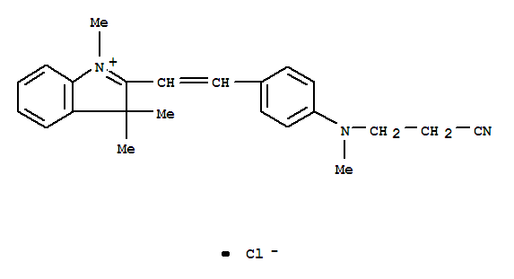 3H-Indolium,2-[2-[4-[(2-cyanoethyl)methylamino]phenyl]ethenyl]-1,3,3-trimethyl-, chloride(1:1)