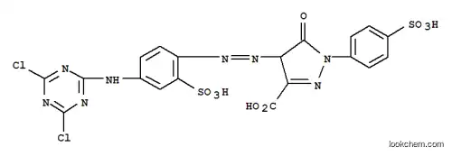 1H-Pyrazole-3-carboxylicacid,4-[2-[4-[(4,6-dichloro-1,3,5-triazin-2-yl)amino]-2-sulfophenyl]diazenyl]-4,5-dihydro-5-oxo-1-(4-sulfophenyl)-
