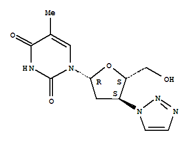 122370-58-5,Thymidine,3'-deoxy-3'-(1H-1,2,3-triazol-1-yl)- (9CI),1H-1,2,3-Triazole,thymidine deriv.