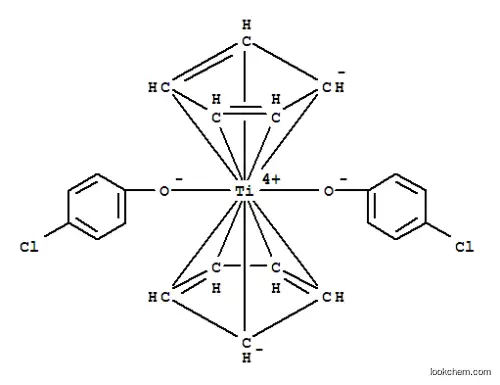 Molecular Structure of 12309-07-8 (BIS-(CYCLOPENTADIENYL)-TITANIUM(IV)-BIS(4-CHLOROPHENOXIDE))