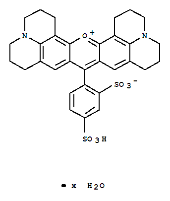 1H,5H,11H,15H-Xantheno[2,3,4-ij:5,6,7-i'j']diquinolizin-18-ium,9-(2,4-disulfophenyl)-2,3,6,7,12,13,16,17-octahydro-, inner salt, hydrate (9CI)