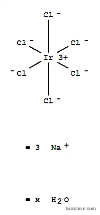 Molecular Structure of 123334-23-6 (SODIUM HEXACHLOROIRIDATE(III) HYDRATE)