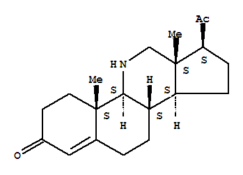 1236-12-0,2H-Benzo[h]cyclopenta[c]quinolin-2-one,7-acetyl-3,4,4a,4b,5,6,6a,7,8,9,9a,9b,10,11-tetradecahydro-4a,6a-dimethyl-,(4aS,4bS,6aS,7S,9aS,9bS)-,11-Azapregn-4-ene-3,20-dione(7CI,8CI); 2H-Benzo[h]cyclopenta[c]quinolin-2-one,7-acetyl-3,4,4a,4b,5,6,6a,7,8,9,9a,9b,10,11-tetradecahydro-4a,6a-dimethyl-,[4aS-(4aa,4bb,6aa,7a,9ab,9ba)]-; 11-Azaprogesterone