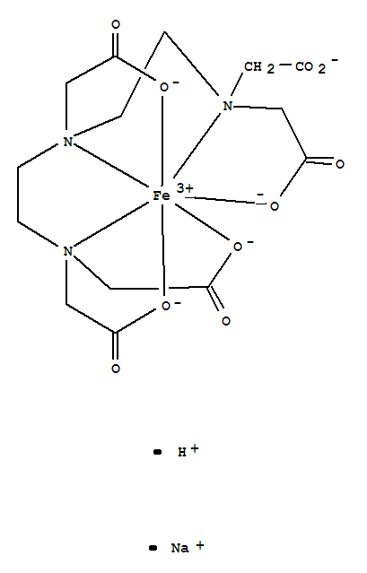Sodium hydrogen ferric diethylenetriaminepentaacetate