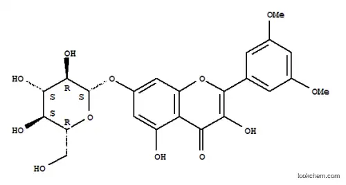 Molecular Structure of 123914-42-1 (4H-1-Benzopyran-4-one,2-(3,5-dimethoxyphenyl)-7-(b-D-glucopyranosyloxy)-3,5-dihydroxy-)