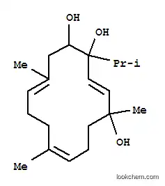 Molecular Structure of 123931-77-1 (3,8,12-Cyclotetradecatriene-1,2,5-triol,5,9,13-trimethyl-2-(1-methylethyl)- (9CI))