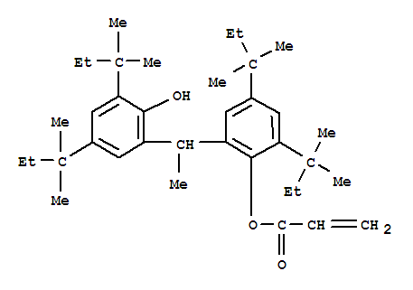 2-[1-(2-Hydroxy-3,5-di-tert-pentylphenyl)ethyl]-4,6-di-tert-pentylphenyl acrylate(123968-25-2)