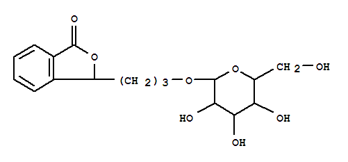 Molecular Structure of 124183-39-7 (1(3H)-Isobenzofuranone,3-[3-(b-D-glucopyranosyloxy)propyl]-(9CI))