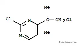 Molecular Structure of 124420-67-3 (2-chloro-4-(1-chloro-2-methylpropan-2-yl)pyrimidine)