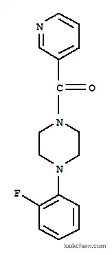 Molecular Structure of 124444-79-7 (1-(2-fluorophenyl)-4-(pyridin-3-ylcarbonyl)piperazine)