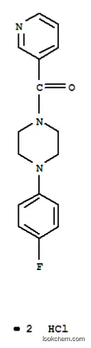 Molecular Structure of 124444-82-2 (1-(4-fluorophenyl)-4-(pyridin-3-ylcarbonyl)piperazine dihydrochloride)
