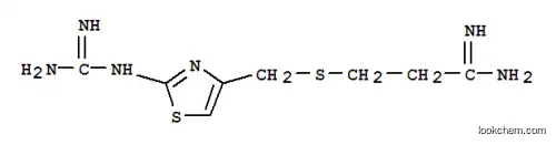 Molecular Structure of 124646-10-2 (3-{[(2-carbamimidamido-1,3-thiazol-4-yl)methyl]sulfanyl}propanimidamide)