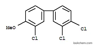 Molecular Structure of 124882-73-1 (1,1'-Biphenyl,3,3',4-trichloro-4'-methoxy-)