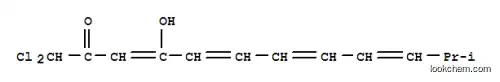 Molecular Structure of 124958-30-1 (3,5,7,9-Dodecatetraen-2-one,1,1-dichloro-4-hydroxy-11-methyl- (9CI))