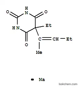 Molecular Structure of 125-44-0 (5-Ethyl-5-(1-methyl-1-butenyl)-2-sodiooxy-4,6(1H,5H)-pyrimidinedione)
