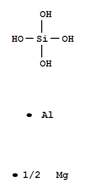 Molecular Structure of 12511-31-8 (Silicic acid (H4SiO4),aluminum magnesium salt (2:2:1))