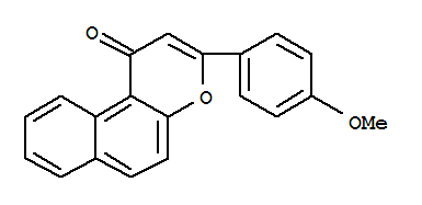 Molecular Structure of 125240-02-0 (1H-Naphtho[2,1-b]pyran-1-one,3-(4-methoxyphenyl)-)