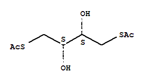 Molecular Structure of 125328-85-0 (Ethanethioic acid,S,S'-(2,3-dihydroxy-1,4-butanediyl) ester, (R*,R*)- (9CI))