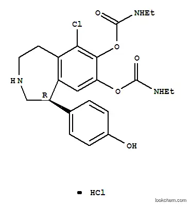 Molecular Structure of 125375-99-7 (6-chloro-7,8-diethyl-1-(4-hydroxyphenyl)-1,2,4,5-tetrahydro-3H-3-benzazepine-3-carboxamide)