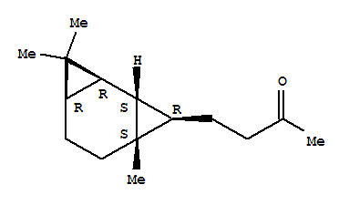 Molecular Structure of 125467-36-9 (2-Butanone,4-[(1R,2S,3R,4S,7R)-4,8,8-trimethyltricyclo[5.1.0.02,4]oct-3-yl]-, rel-)