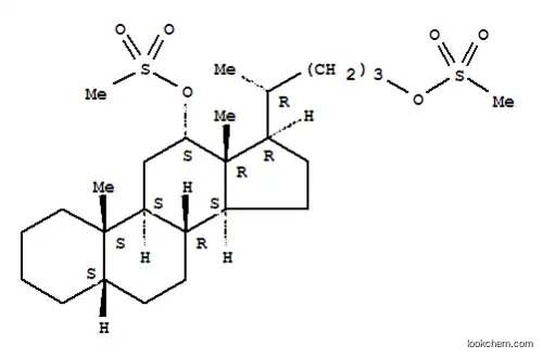 Molecular Structure of 1259-02-5 (cholane-12,24-diyl dimethanesulfonate)